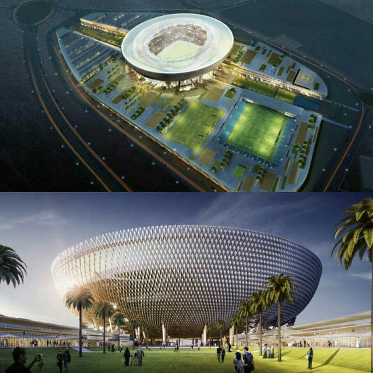 استادیوم کاسه مانند بزرگی در امارات ساخته شده که به مدد طراحی هوشمندی که دارد در گرمای طاقت فرسای این کشور به طور طبیعی خنک می ماند